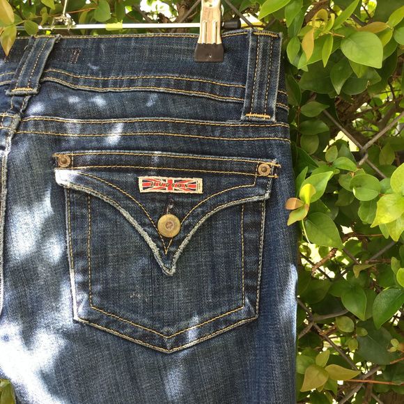 HUDSON Jeans Mid-Rise Dark Denim Baby Bootcut 26 - Picture 13 of 16